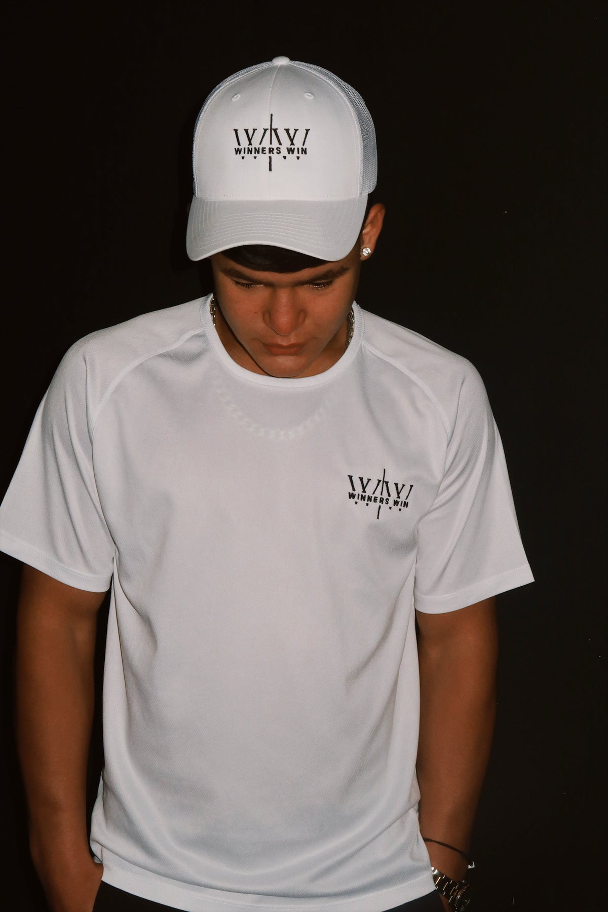 Winners Win White Cap.