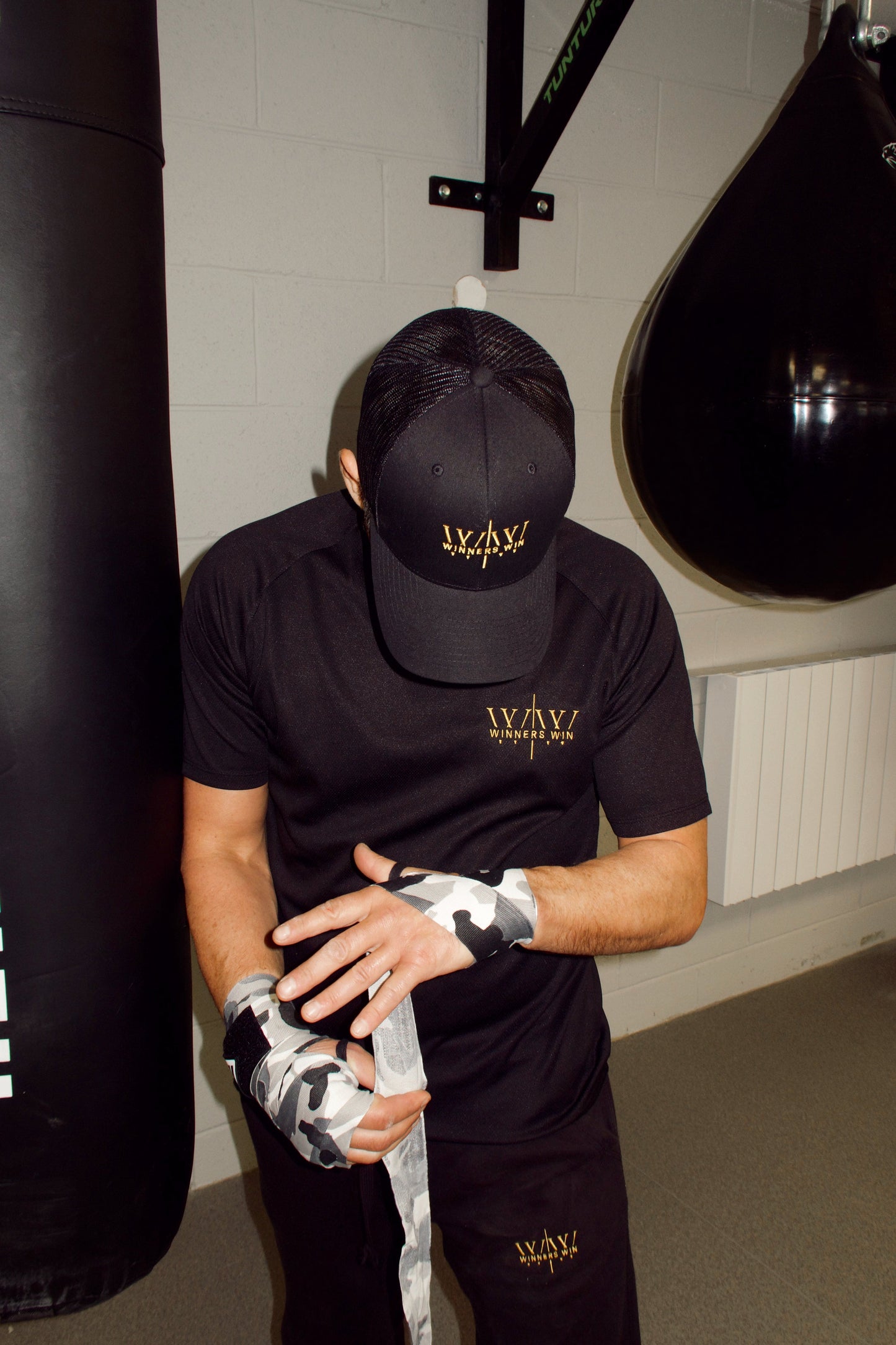 Winners Win Hat Being Worn By Professional Boxer