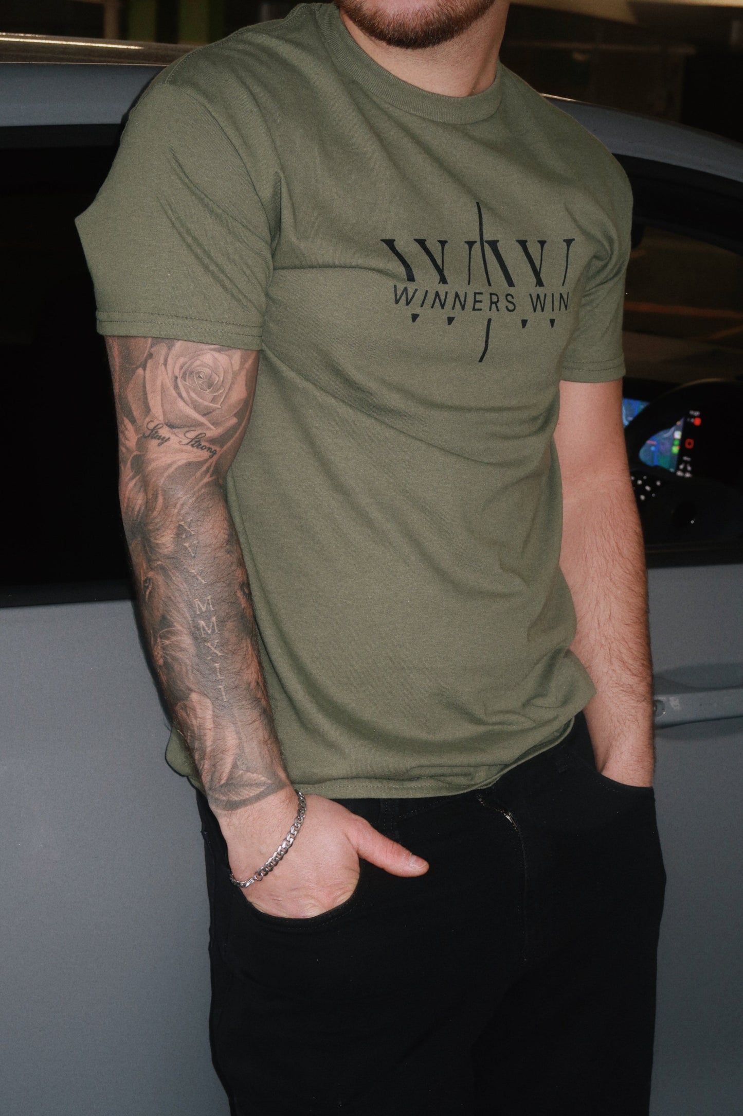 the Khaki core t-shirt from Winners Win