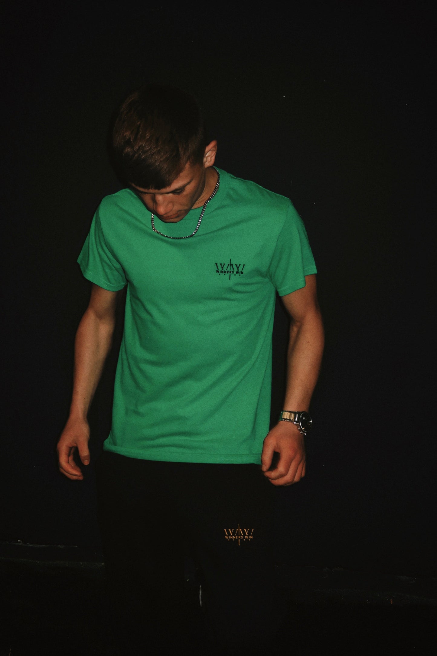 Winner Win Green cotton T-shirt