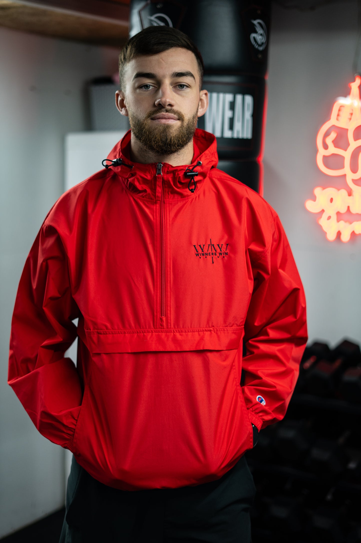 Winners Win Waterproof Running Jacket Red Edition