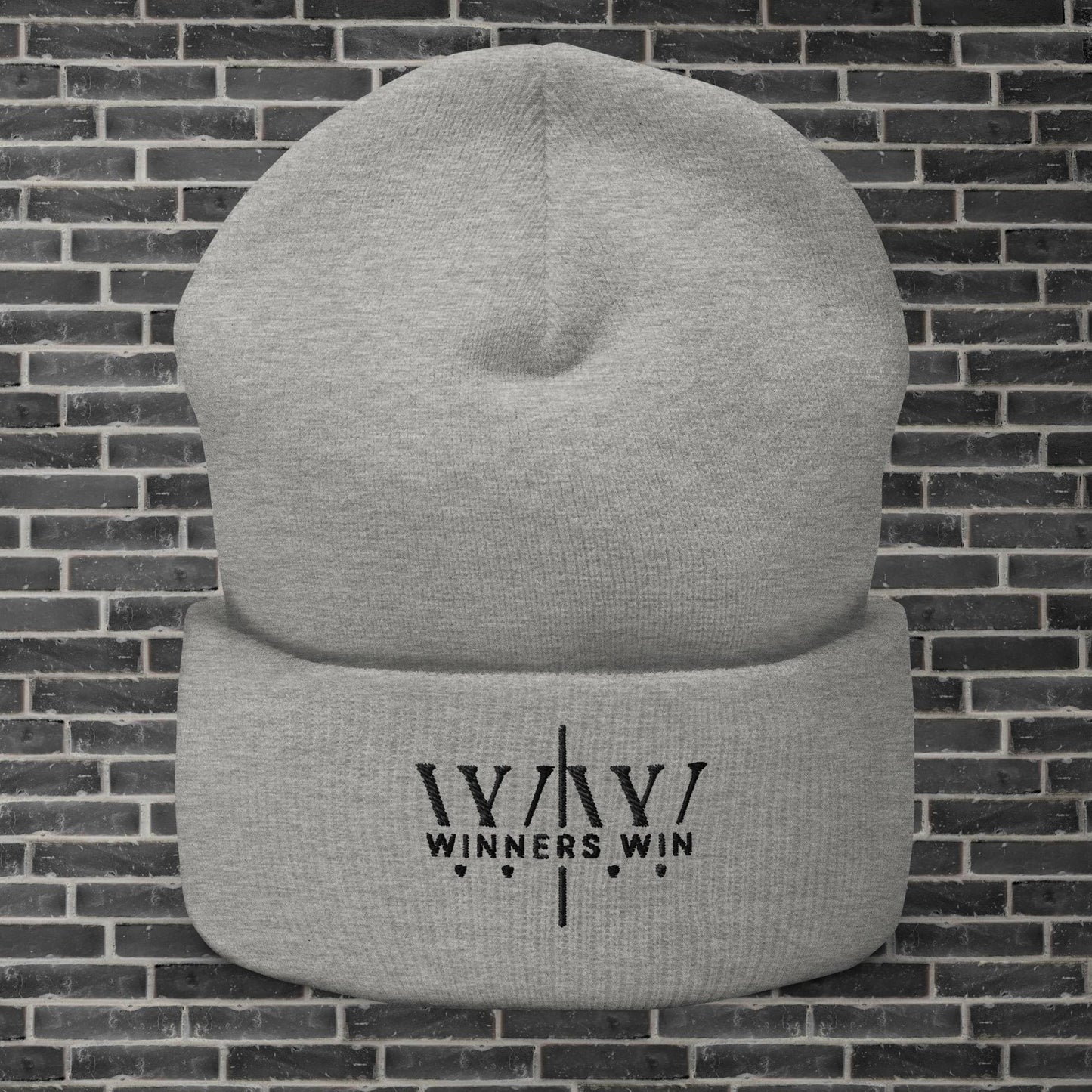 Winners Win Grey Beanie