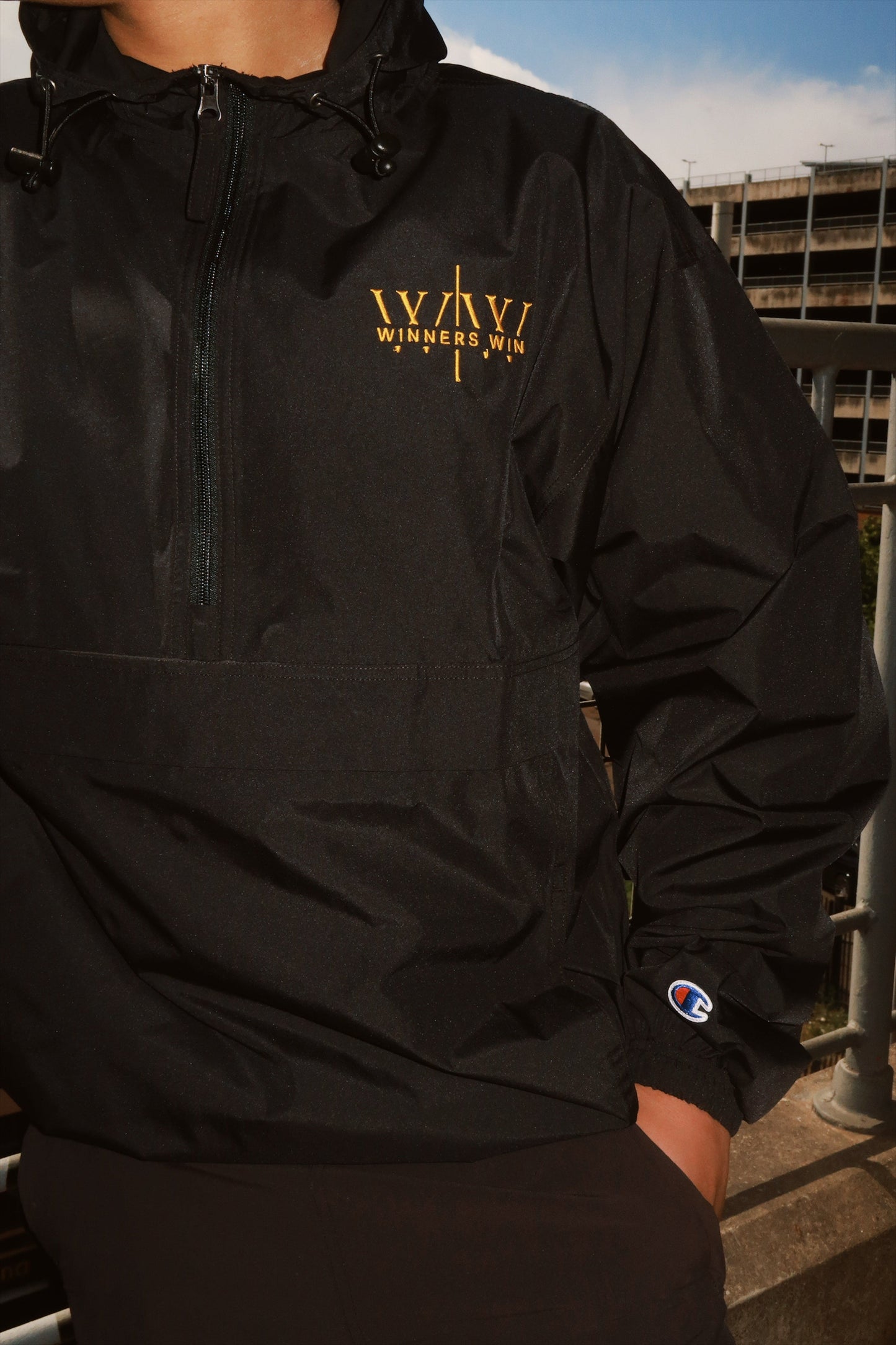 Up close winners win waterproof running jacket