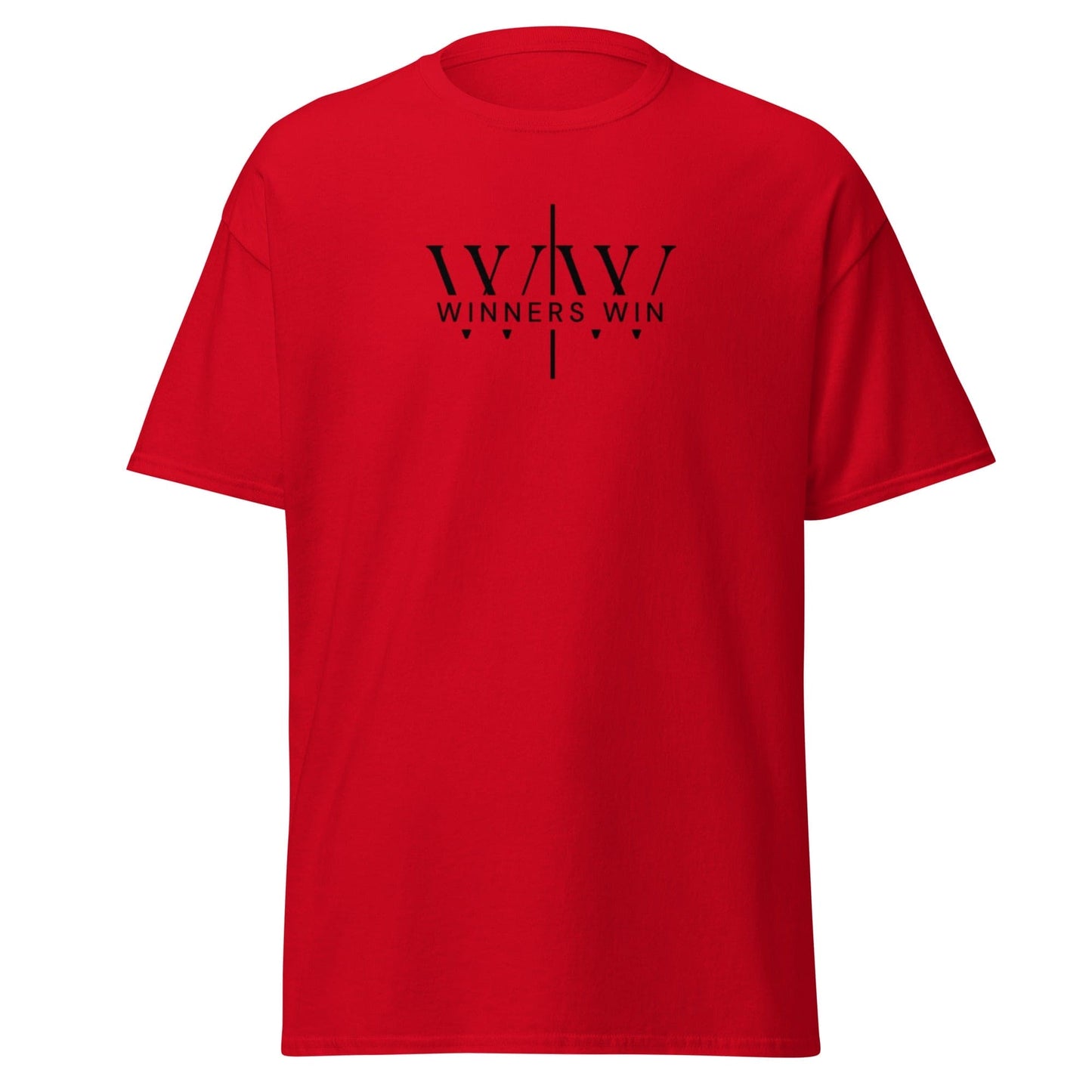 Winners Win core t-shirt in red with a black Winners Win logo