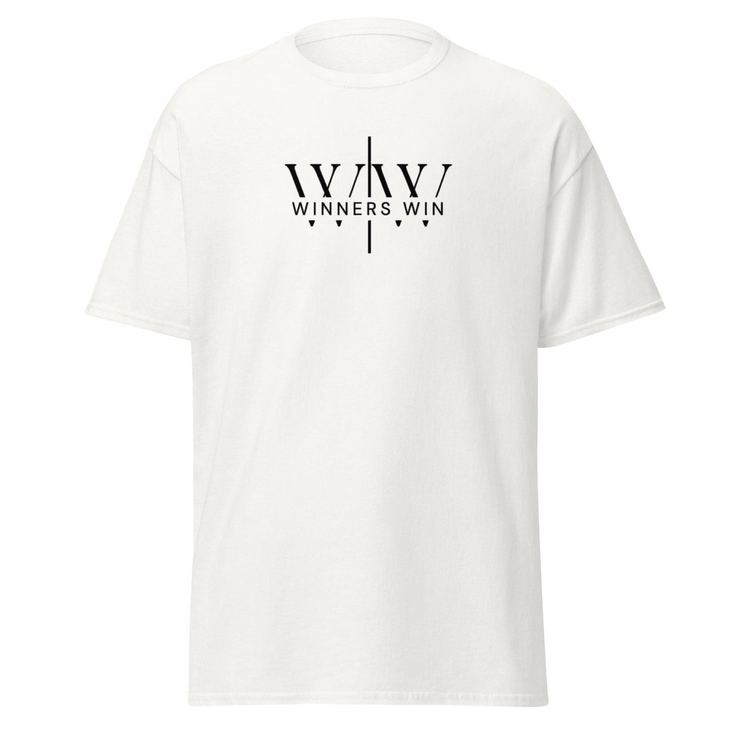 The white Winners Win core t-shirt
