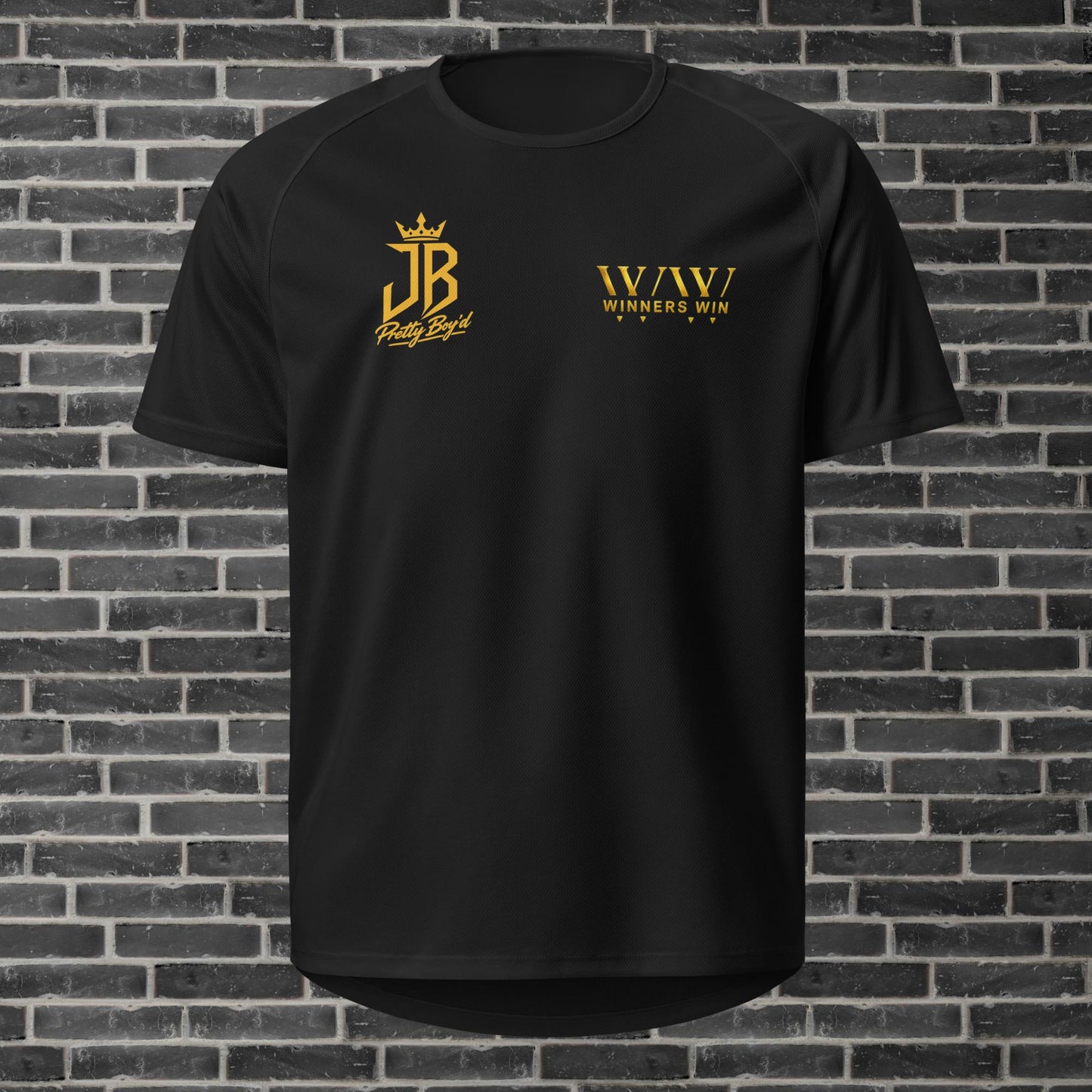 Winners Win x John Boyd Black Performance T-Shirt