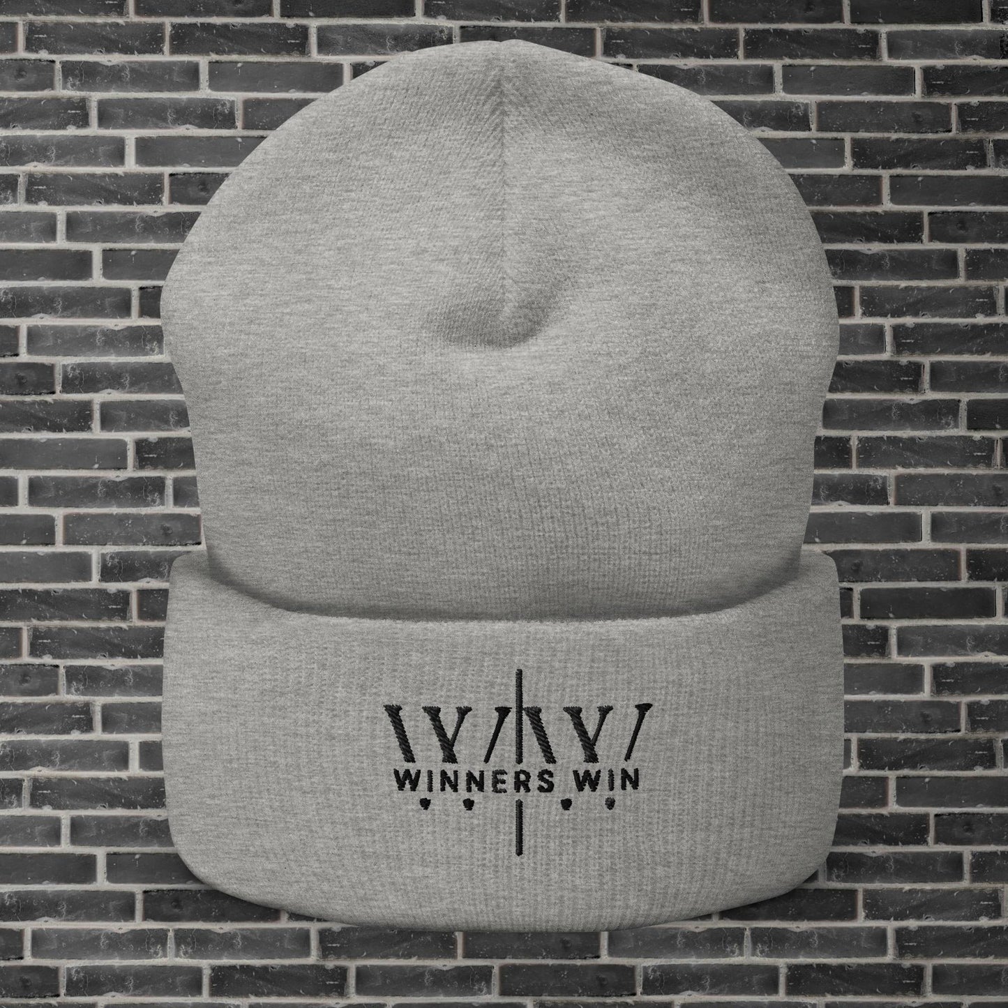 Winners Win Grey Beanie