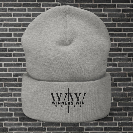 Winners Win Grey Beanie