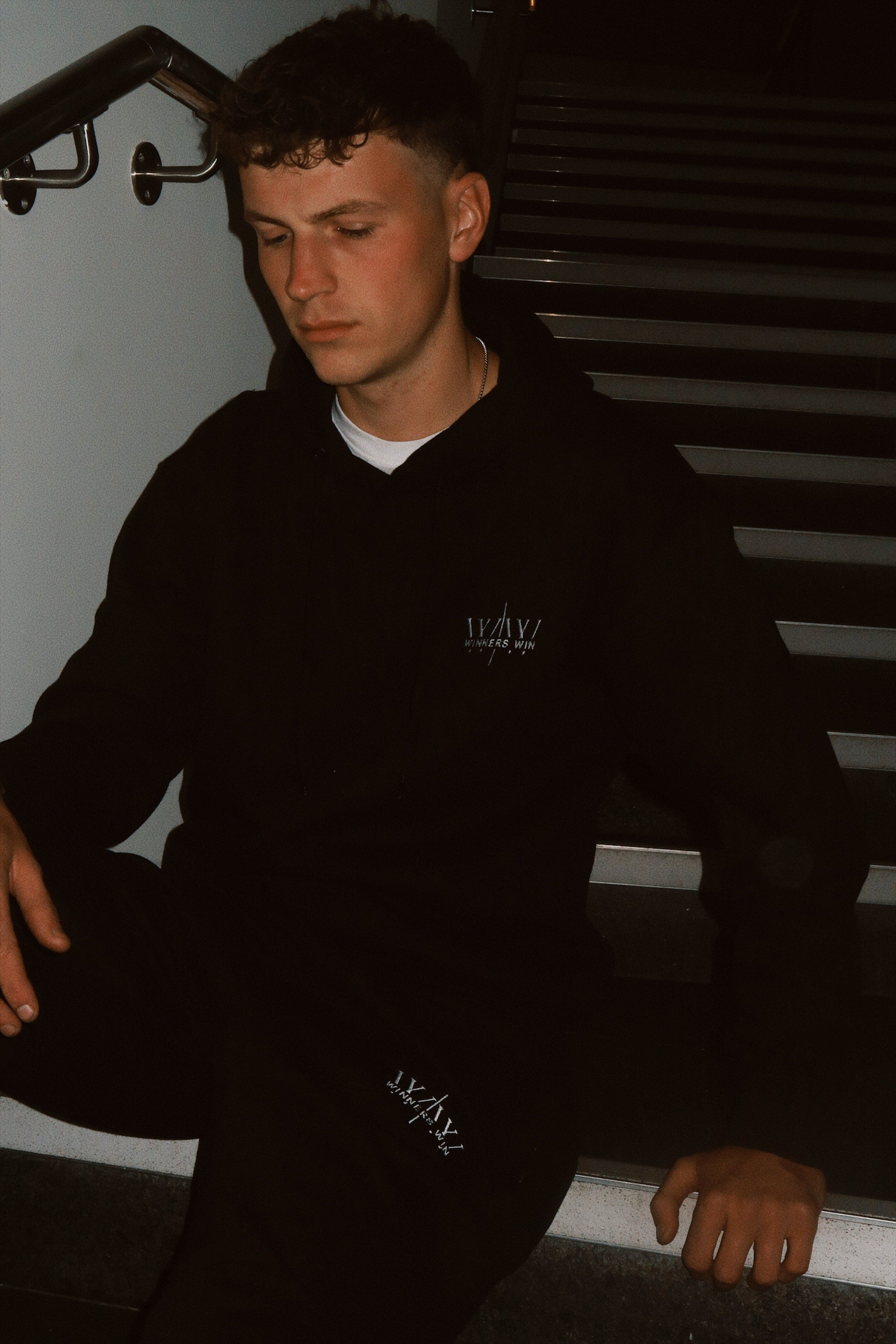 Winners Win full tracksuit being modelled in Belfast